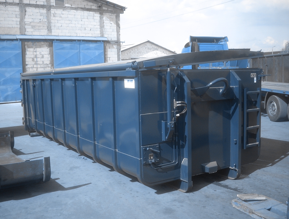 Abrollcontainer mit Rollplane, mülldeponie Delmenhorst, recyclinghof delmenhorst, elektroschott delmenhorst
